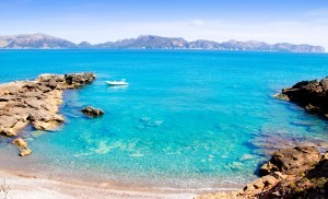 Alcudia in Mallorca la Victoria turquoise beach